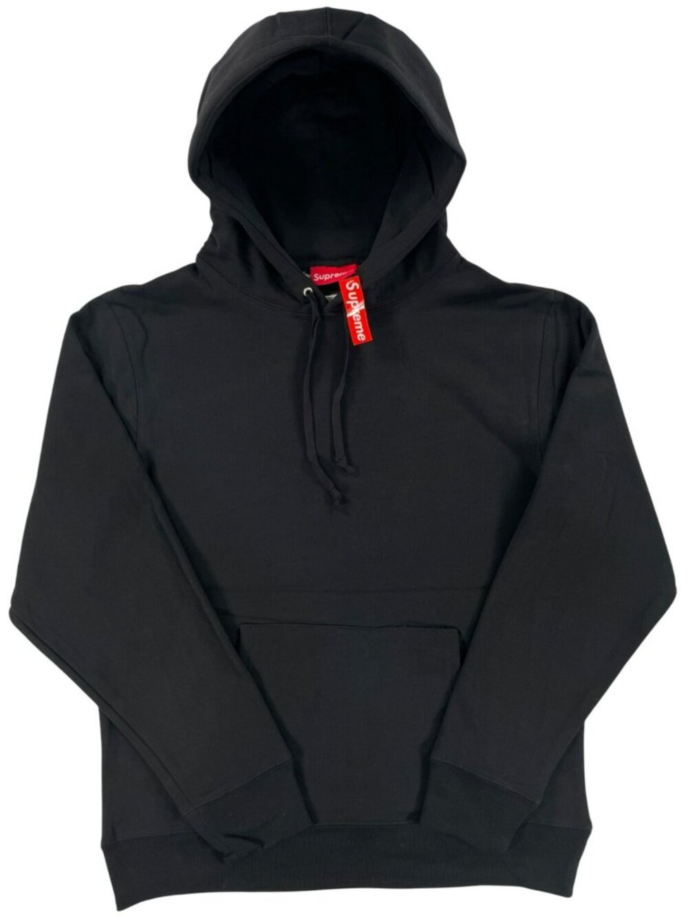 Supreme Satin-Appliqué Hoodie Bold Logo Cotton Streetwear Men's Size Medium NEW